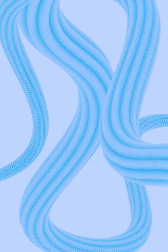 Abstract modern 3d background with flowing shapes vector