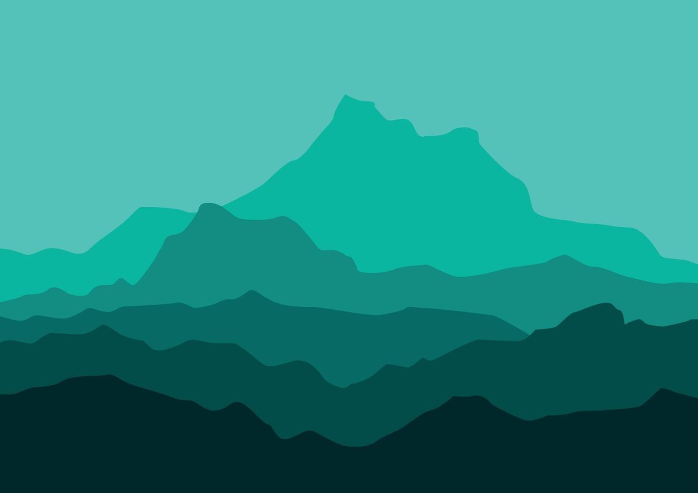 Mountains in nature landscape, illustration design in for background. vector