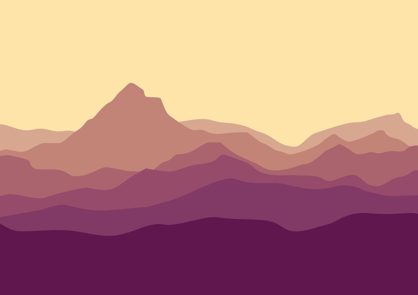 Mountains in nature landscape, illustration design in for background. vector