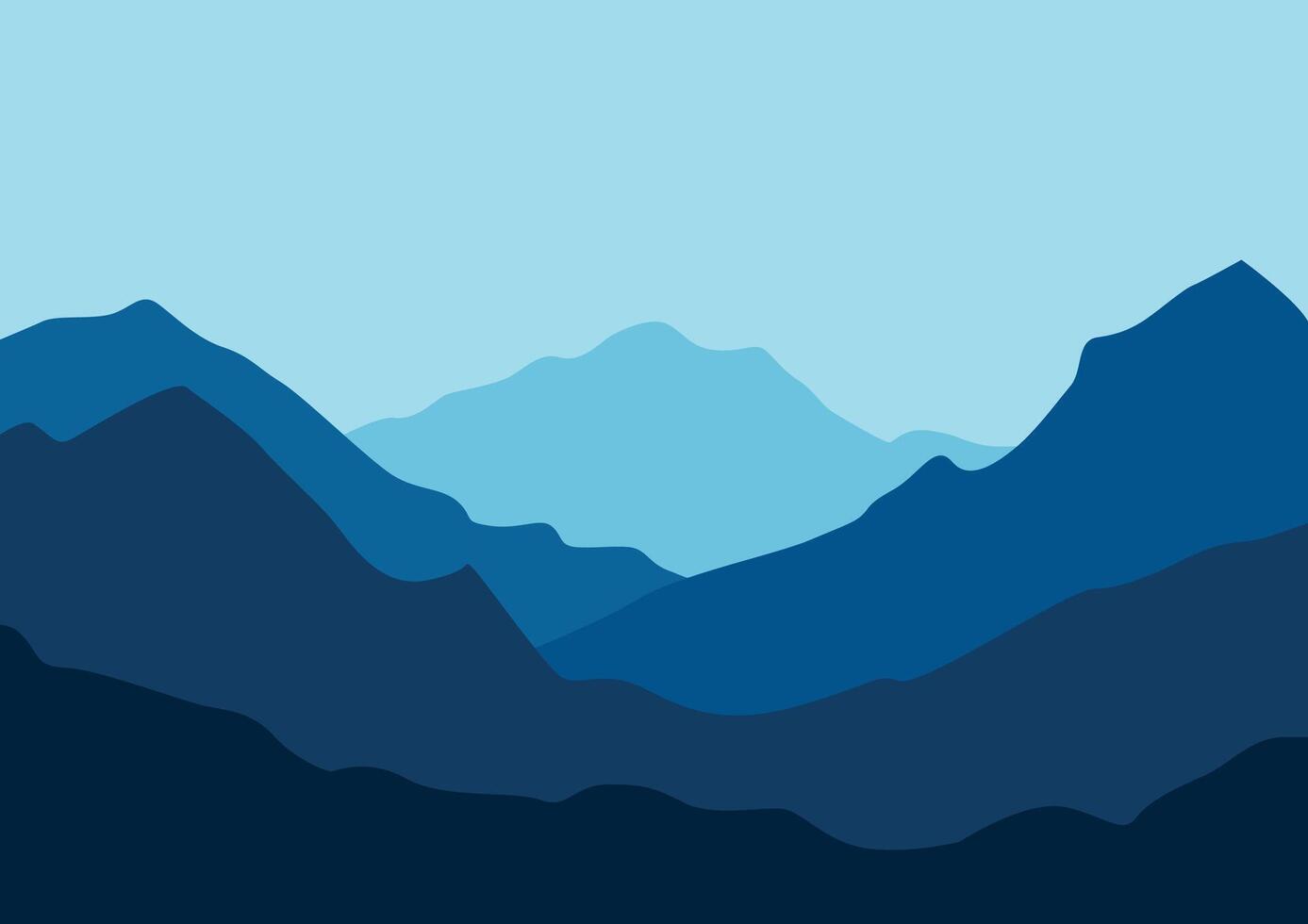 landscape mountains panorama, Illustration for background design. vector
