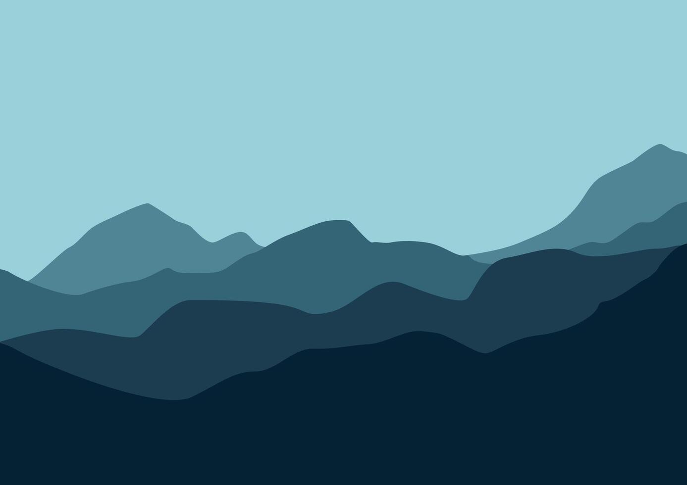 Mountains in nature landscape, illustration design in for background. vector