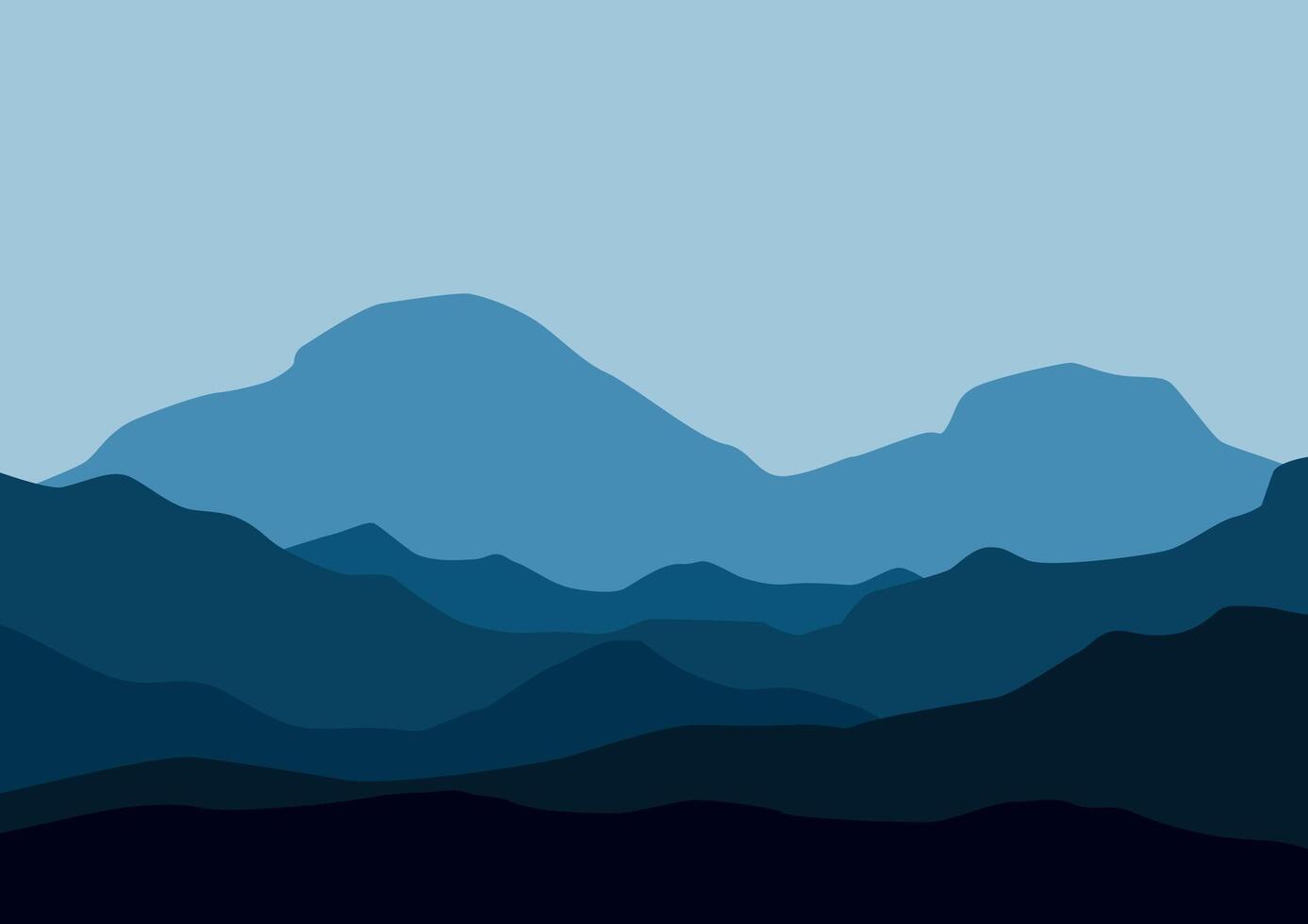 Mountains in nature landscape, illustration design in for background. vector