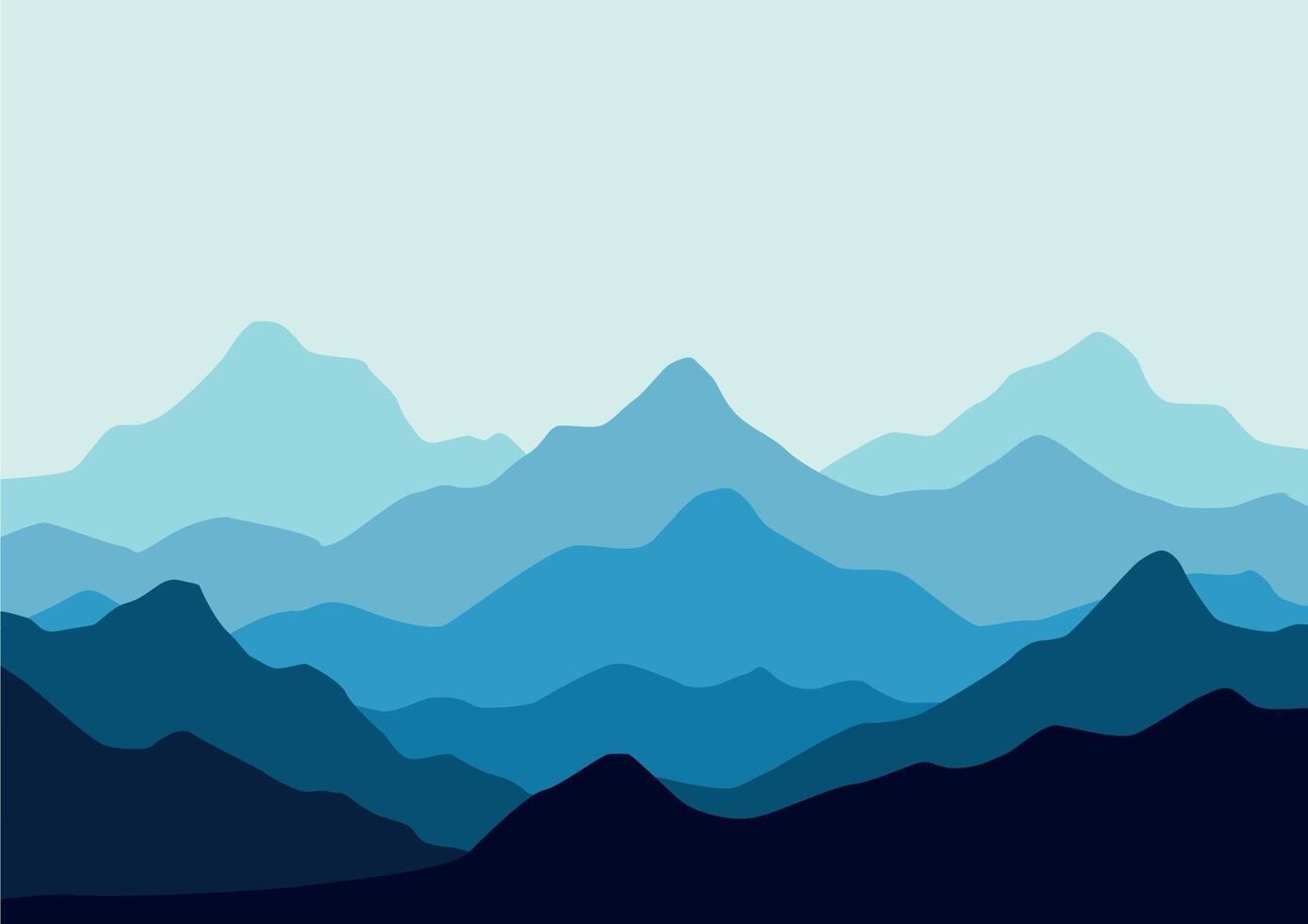 Mountains in nature landscape, illustration design in for background. vector