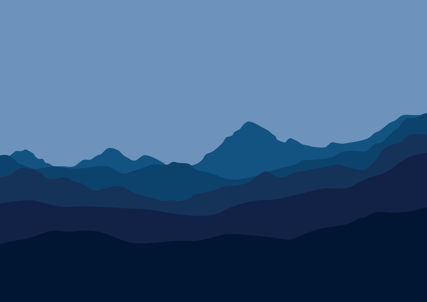 landscape mountains panorama, Illustration for background design. vector