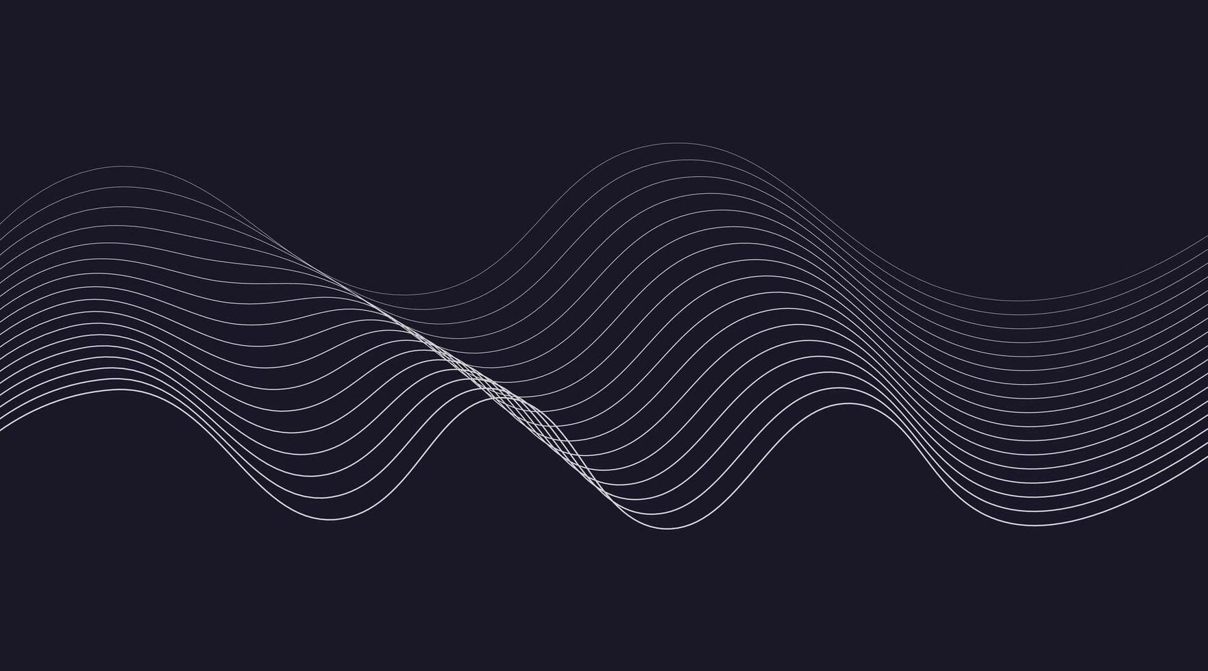 abstract wave, wavy lines vector