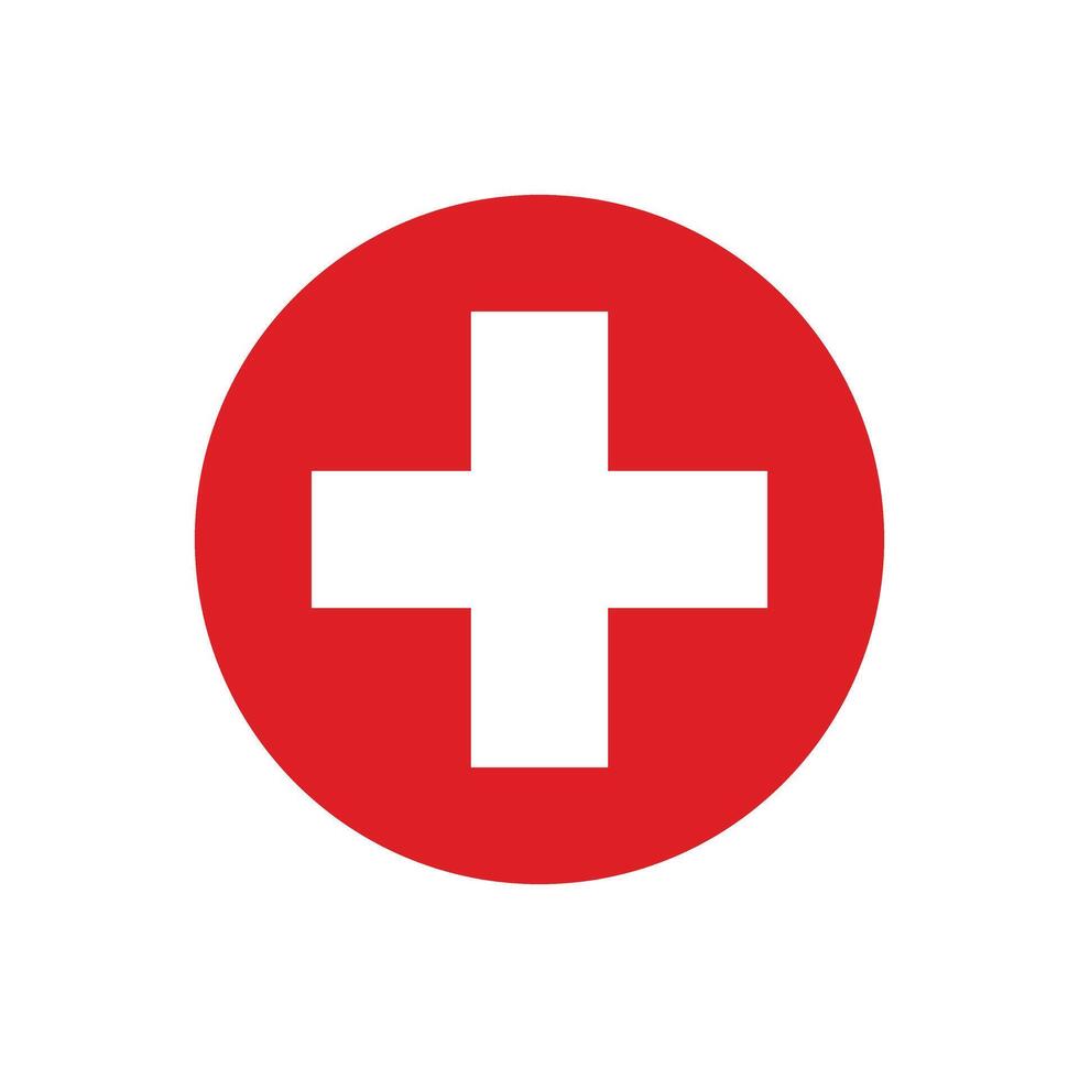Cross medical icon sign vector