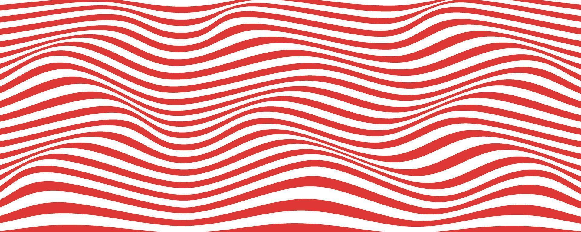 abstract red wave line illustration vector