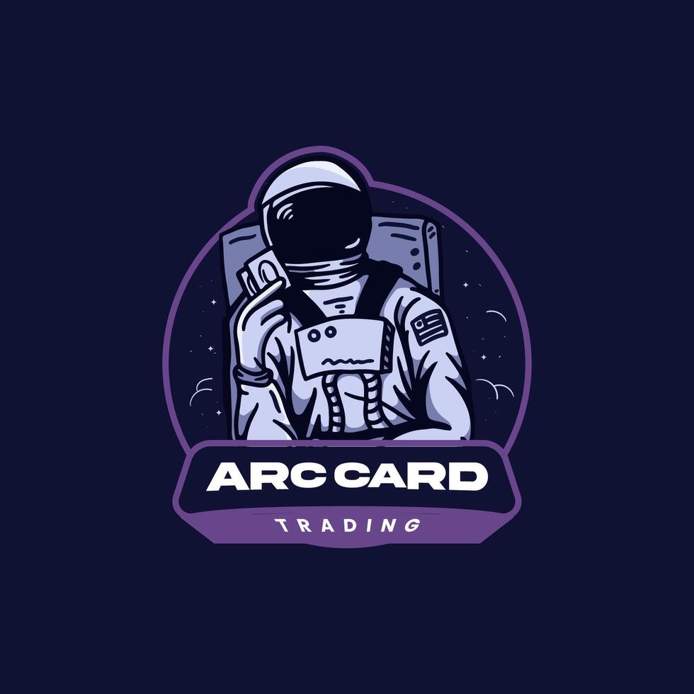the arc card trading logo vector