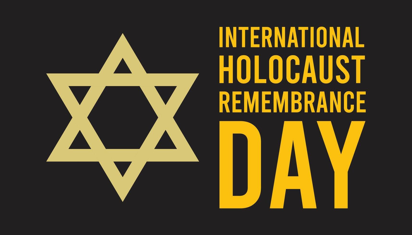 illustration on the theme of International Holocaust remembrance day observed each year during January.banner, Holiday, poster, card and vector