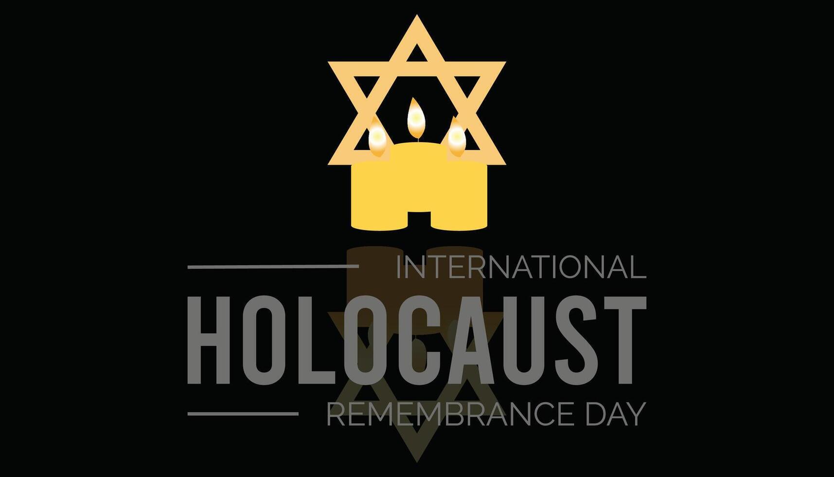 illustration on the theme of International Holocaust remembrance day observed each year during January.banner, Holiday, poster, card and vector
