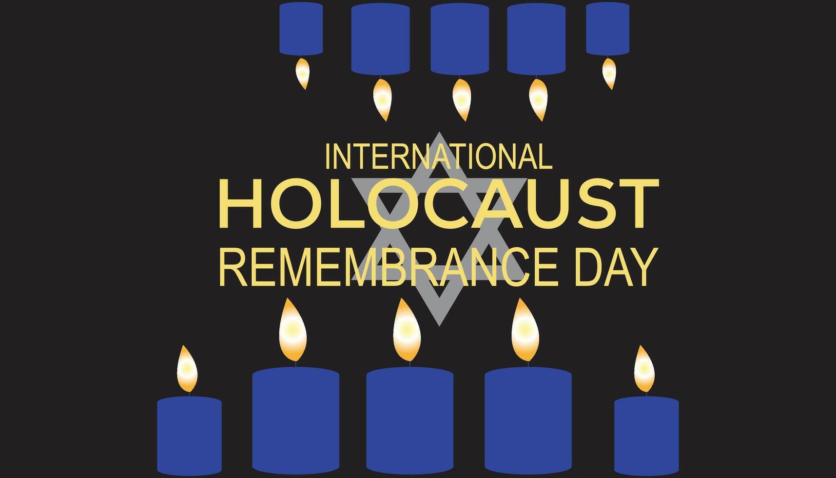 illustration on the theme of International Holocaust remembrance day observed each year during January.banner, Holiday, poster, card and vector