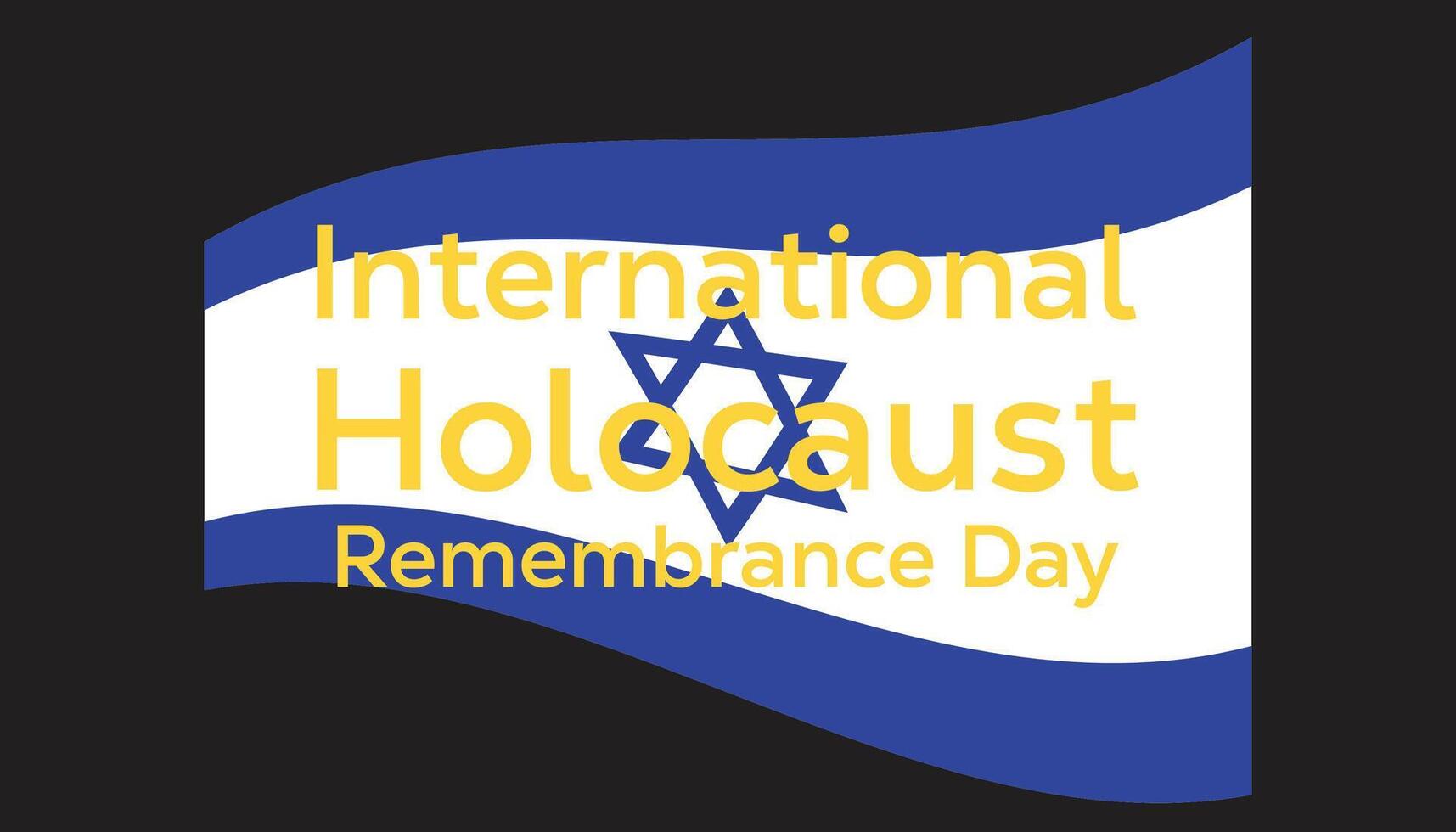 illustration on the theme of International Holocaust remembrance day observed each year during January.banner, Holiday, poster, card and vector