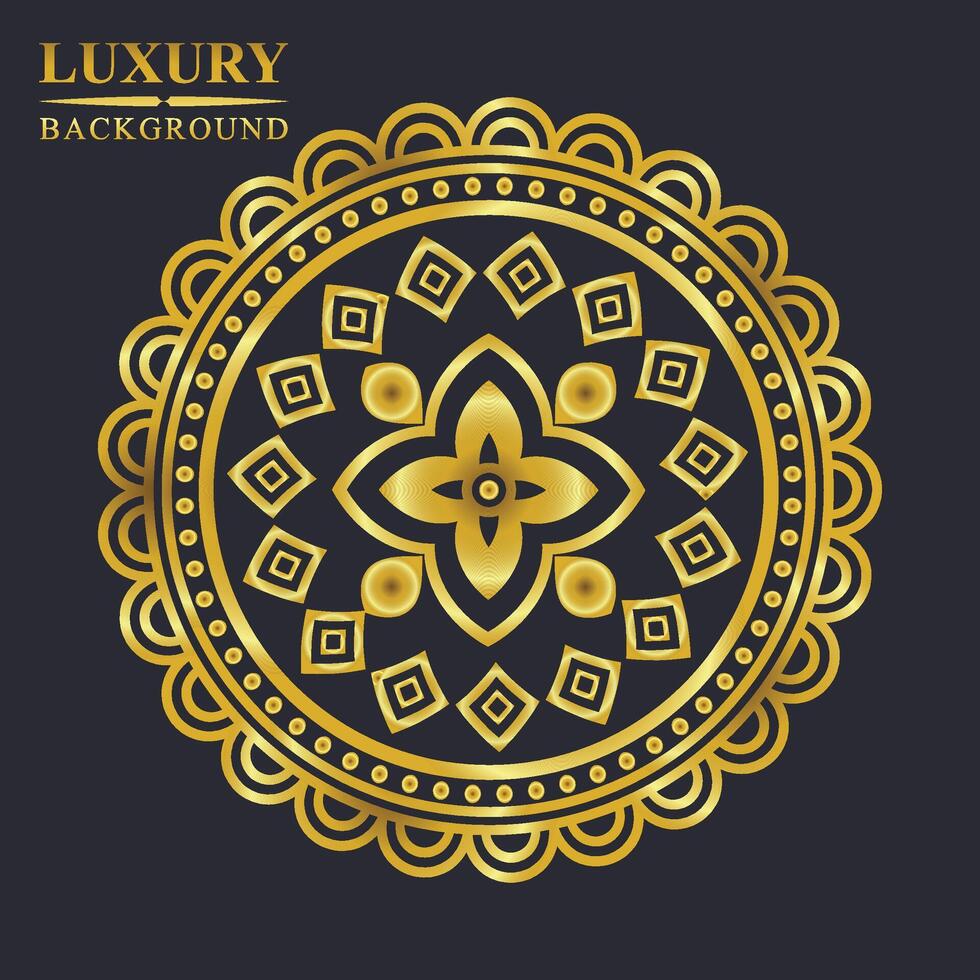 luxury mandala background with golden arabesque pattern. Arabic Islamic East style. Ramadan style. vector