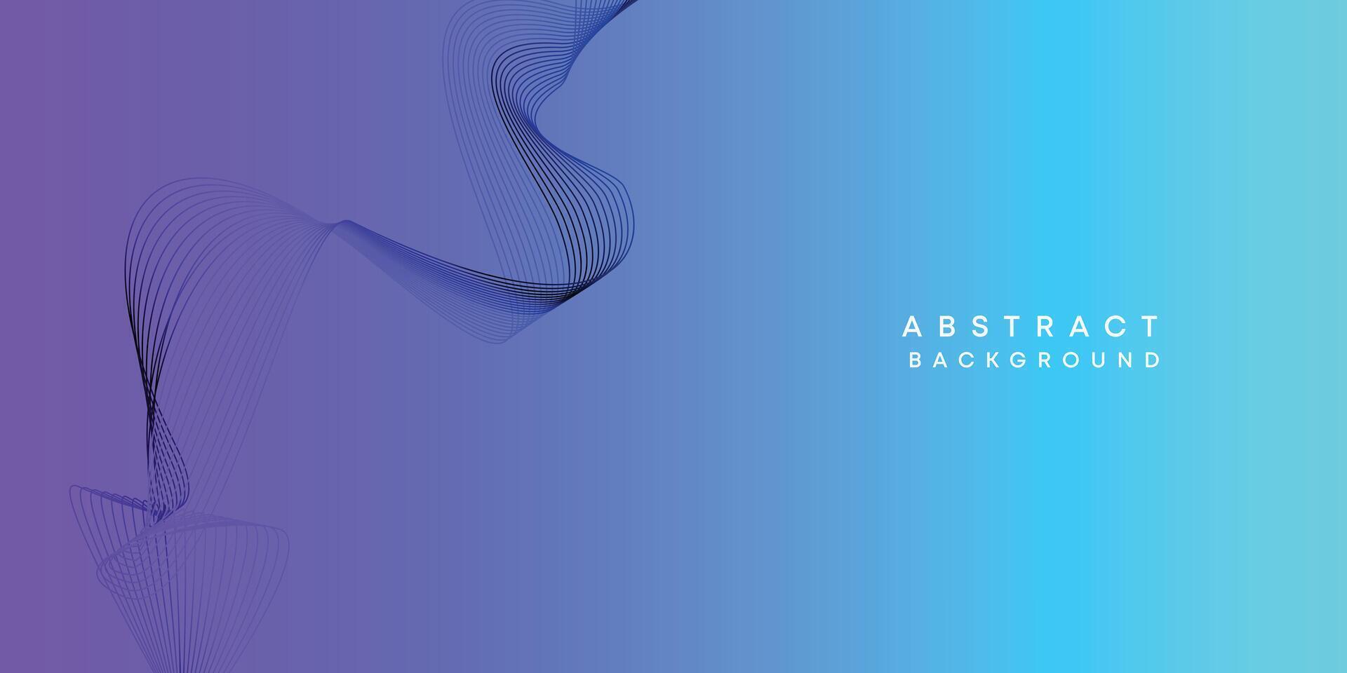 Abstract sky blue-purple digital future technology geometric flowing line background. Pink-blue gradient smooth wave lines web banner background for cover, flyer, card, header, poster, website vector