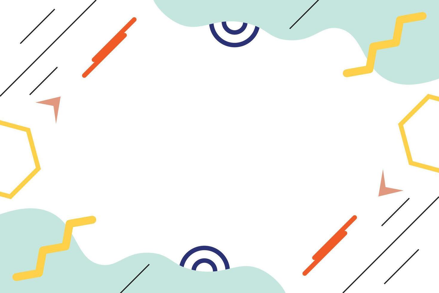 Abstract geometric shape element background template vector