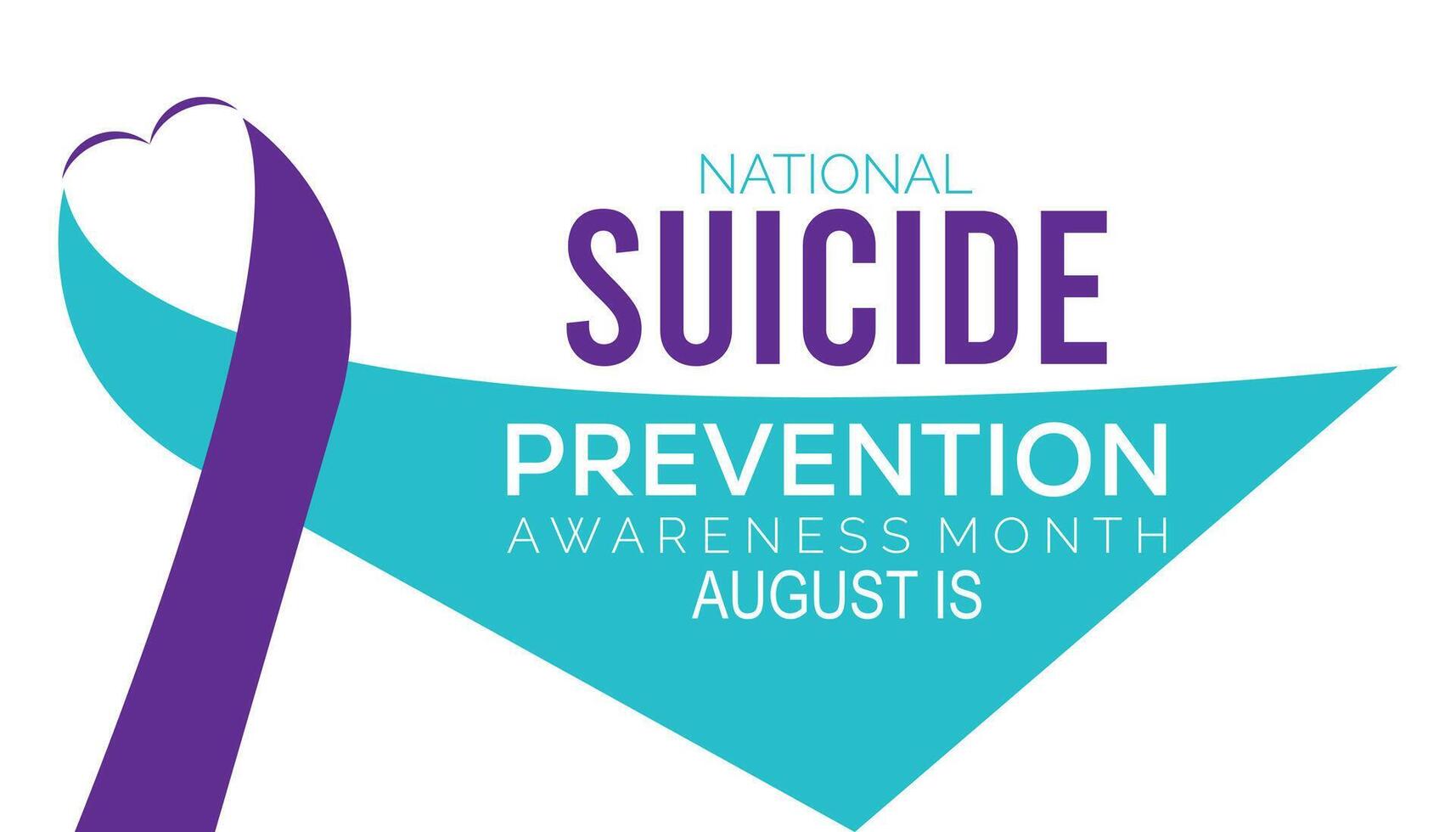illustration on the theme of National suicide prevention month observed each year during September banner, Holiday, poster, card and vector