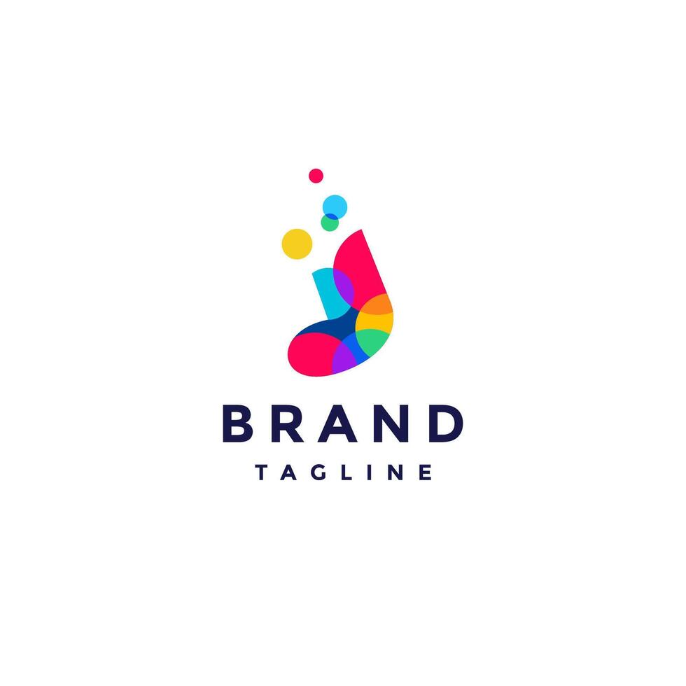 Fun Colorful Abstract Sock Icon Logo Design. Socks With Colorful Bubbles Logo Design. vector