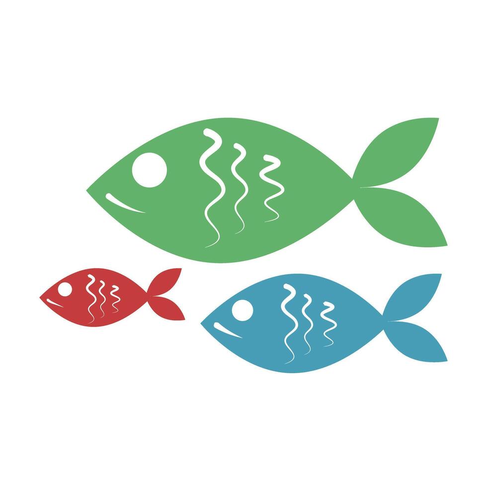 fish on green vector
