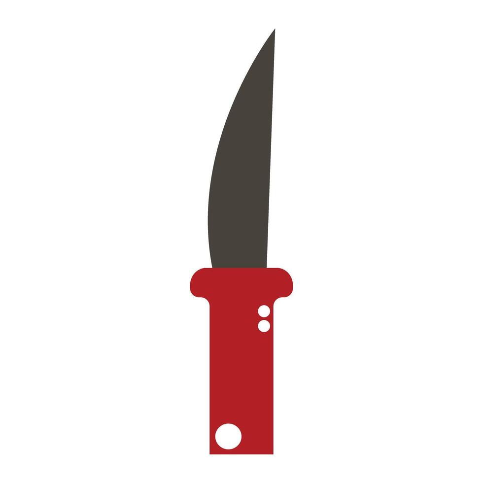 knife on white background vector