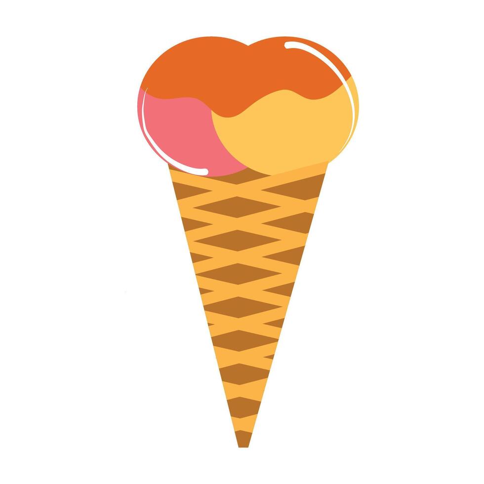 ice cream cone vector