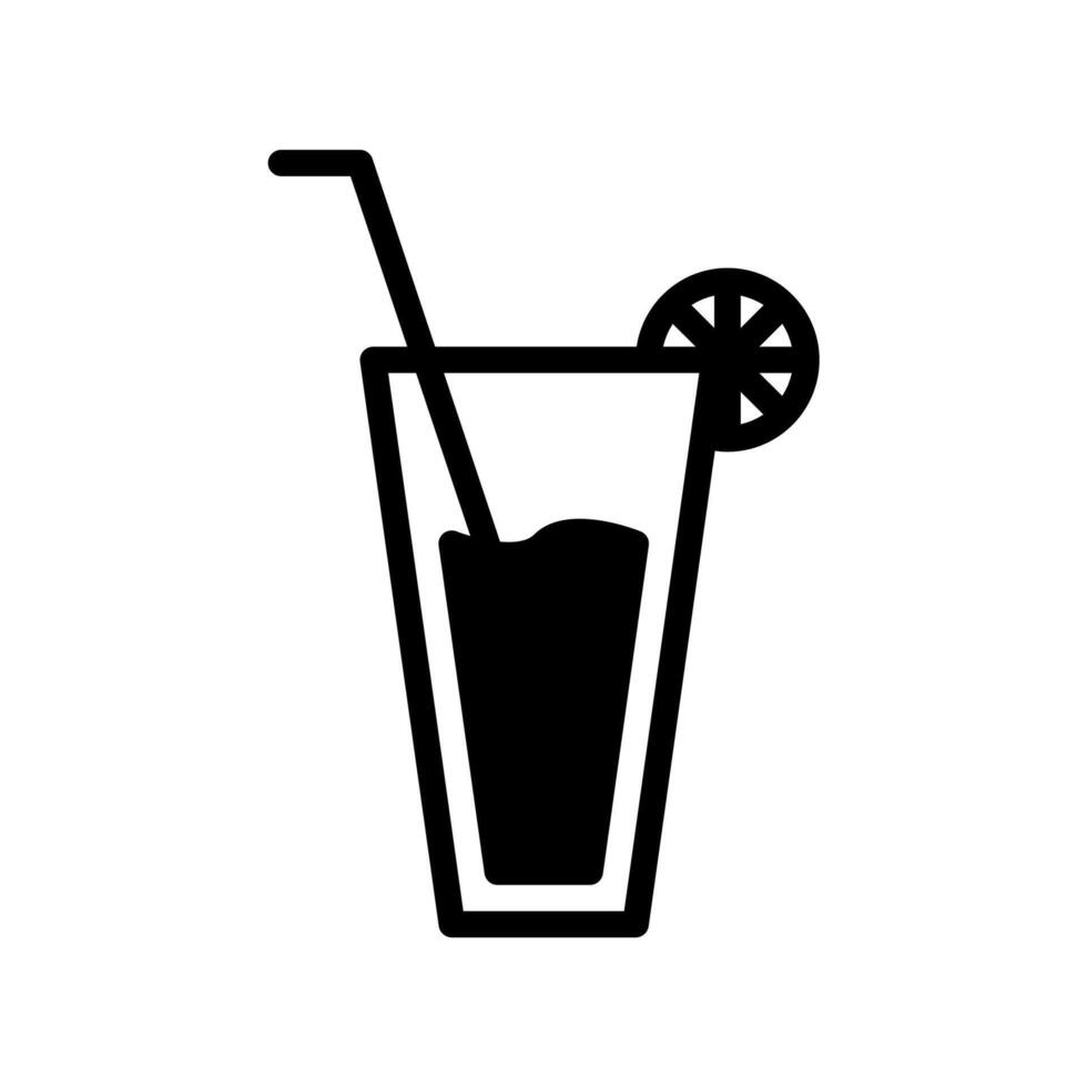 orange drink icon or logo illustration style vector