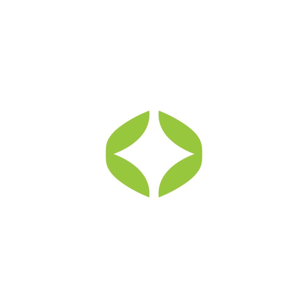 a green logo with a diamond shape vector