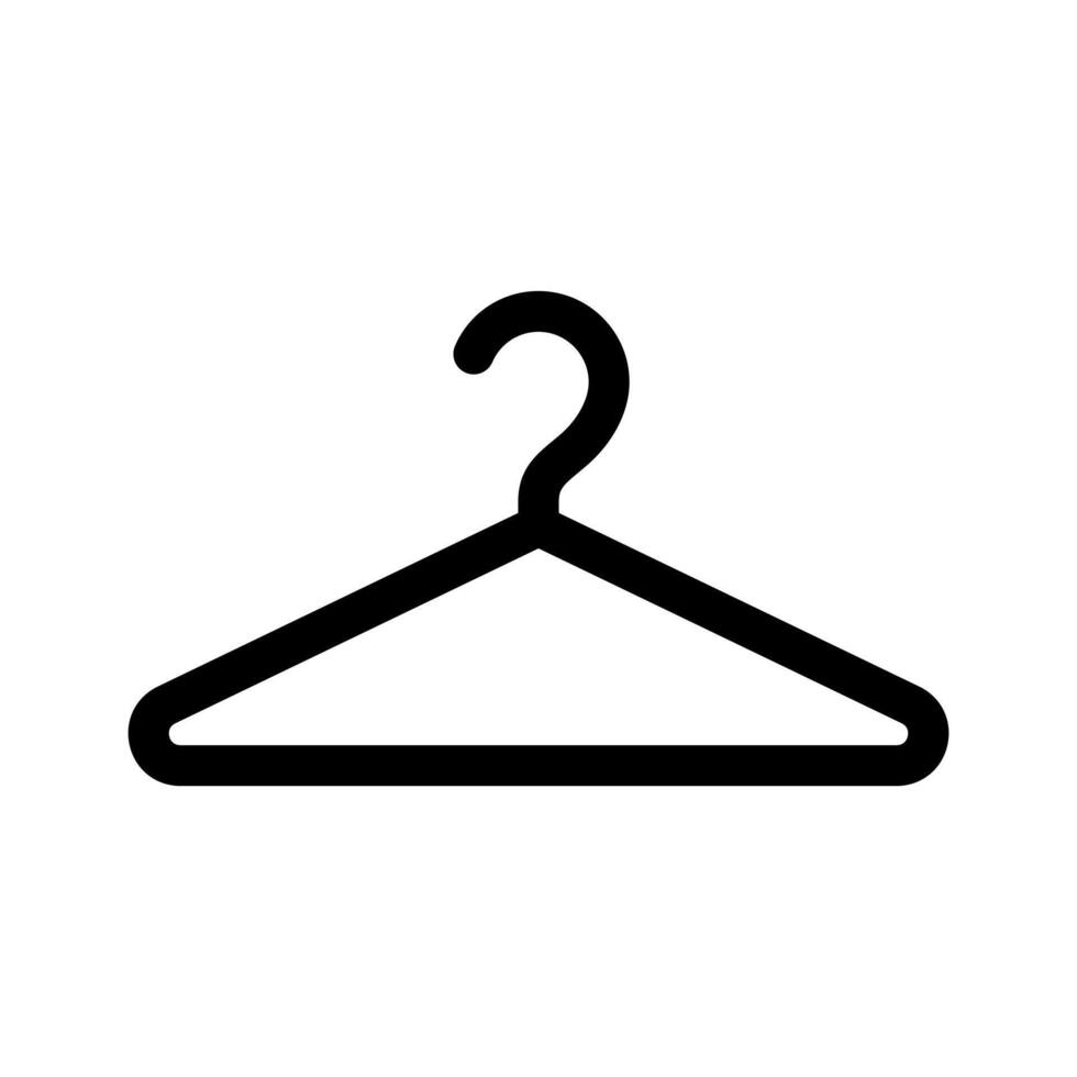 Clothes Hanger Icon Wardrobe and Household Concept vector