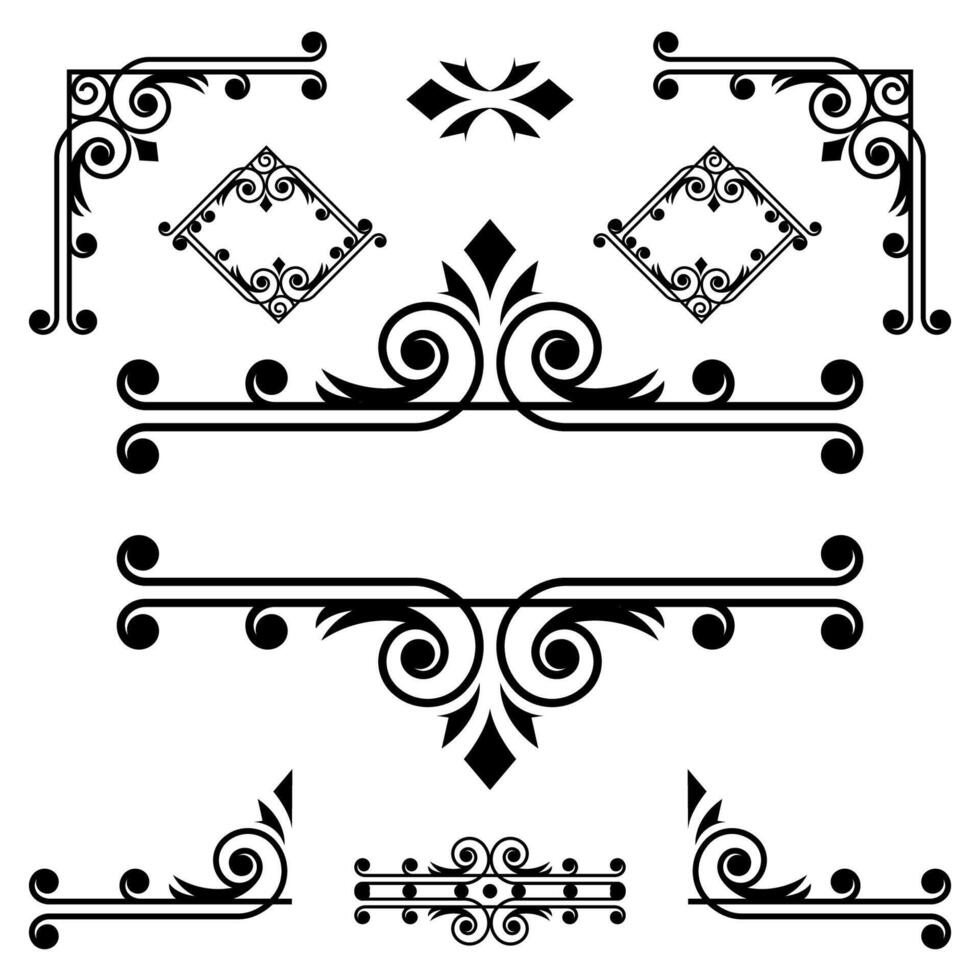 ethnic decorative element. Ethnic elements, decorative ornaments, traditional vector