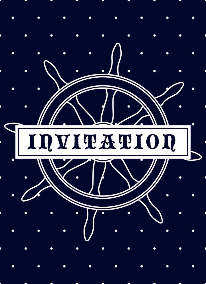 Beautiful greeting cards. They are made in the style of a marine theme. vector