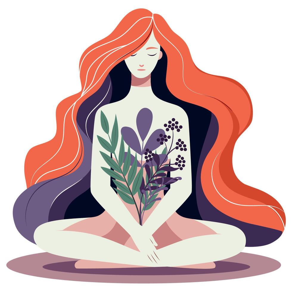 Womens Health on White vector