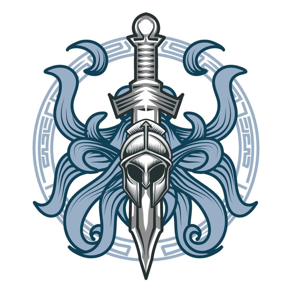 the spartan illustration vector