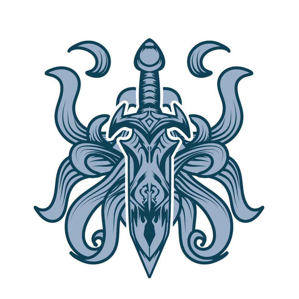 the sword of spartan vector