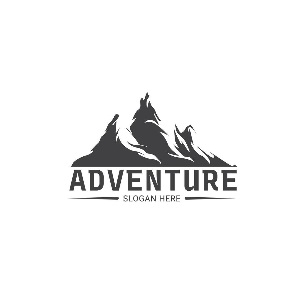 Adventure logo design , nature element logo design template vector