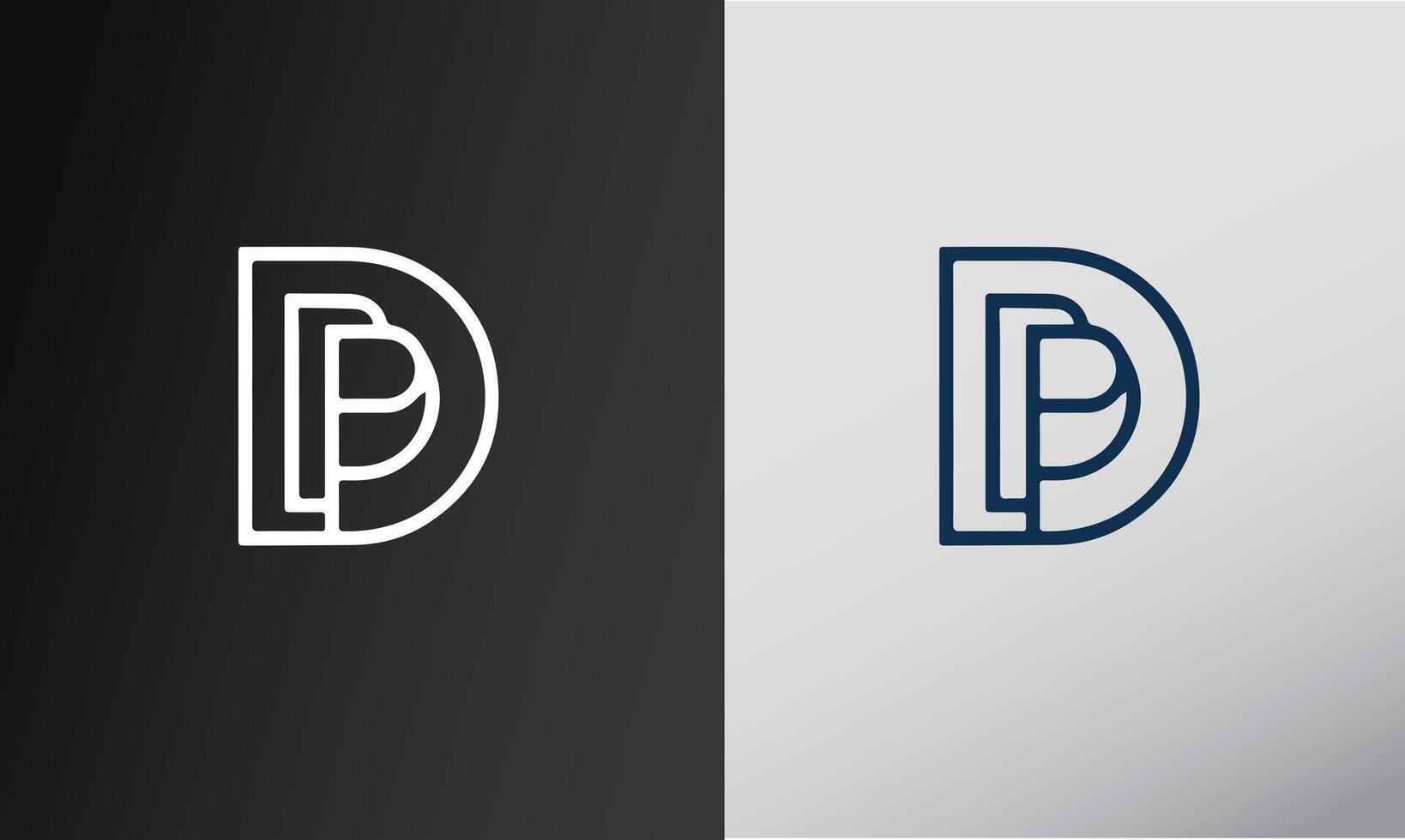 Abstract BP initials monogram logo design, icon for business, template, simple, elegant Free vector