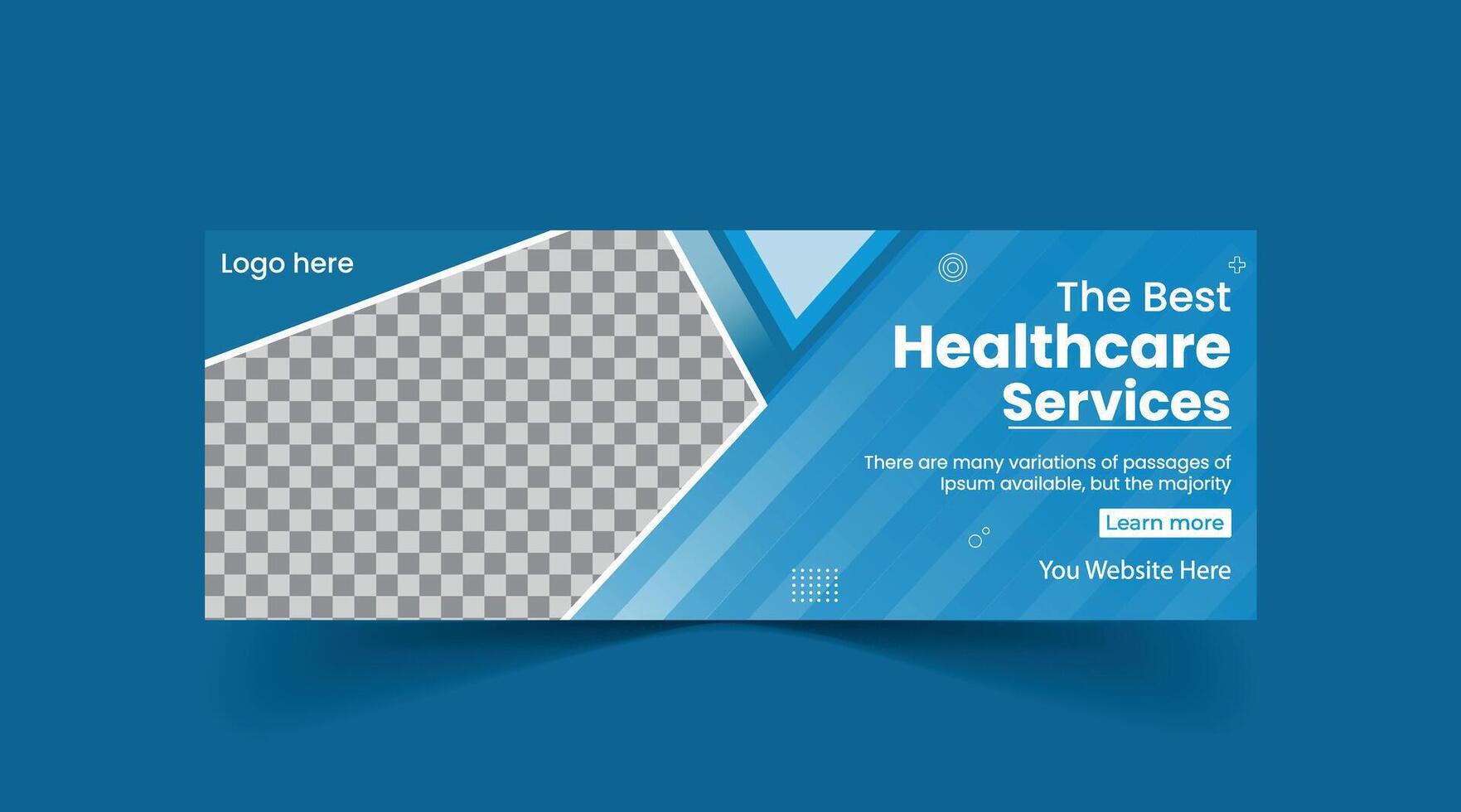 Medical Health Care Center Web Banner Design Template vector