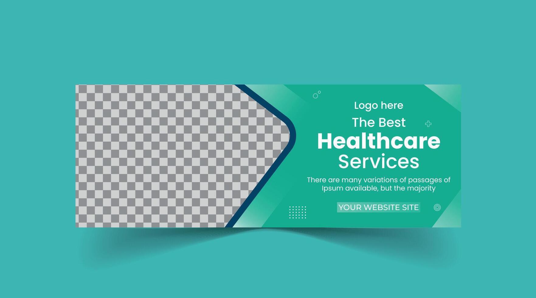 Medical Health Care Center Web Banner Design Template vector