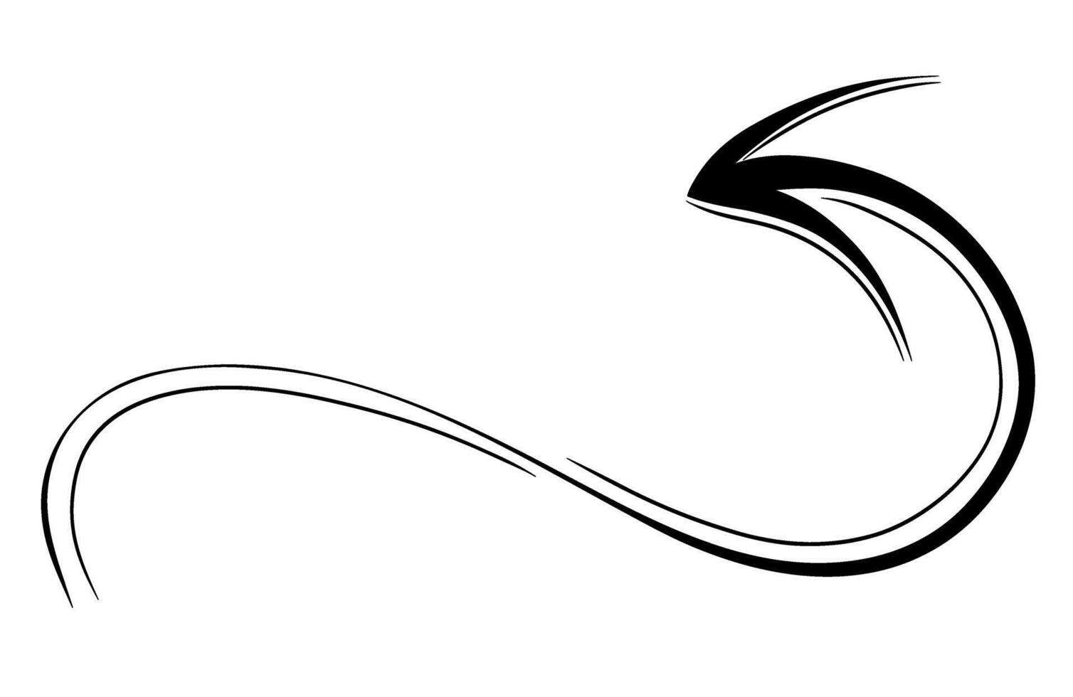Hand Drawn doodle arrow icon. graphic illustration vector