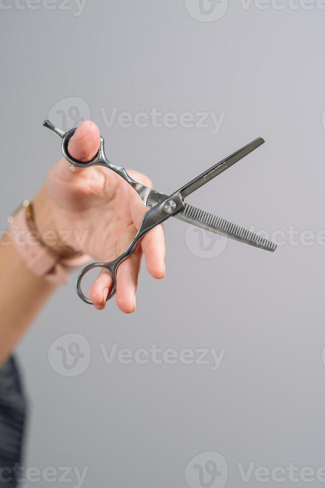 scissors for cutting hair photo