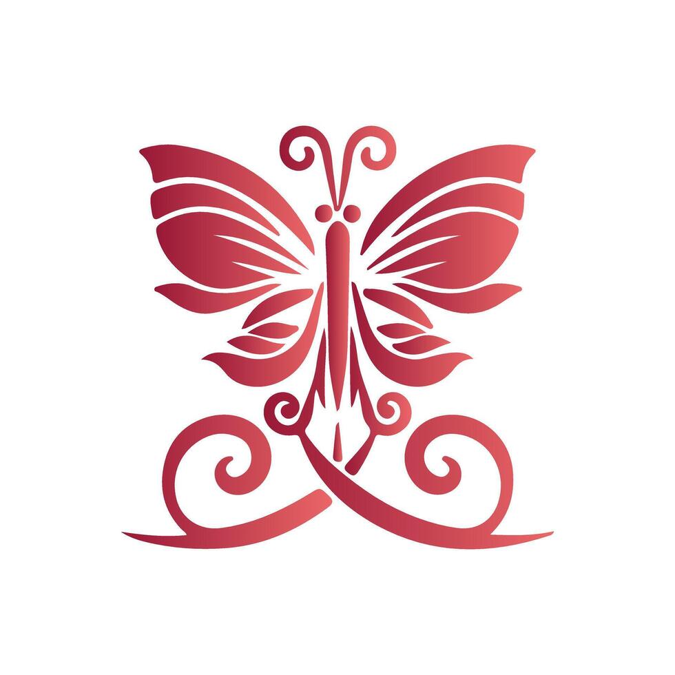 Monarch butterfly silhouettes collection vector