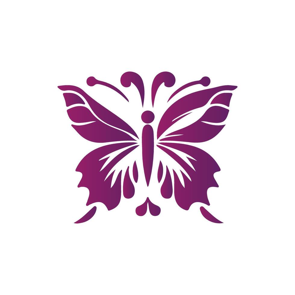 Monarch butterfly silhouettes collection vector