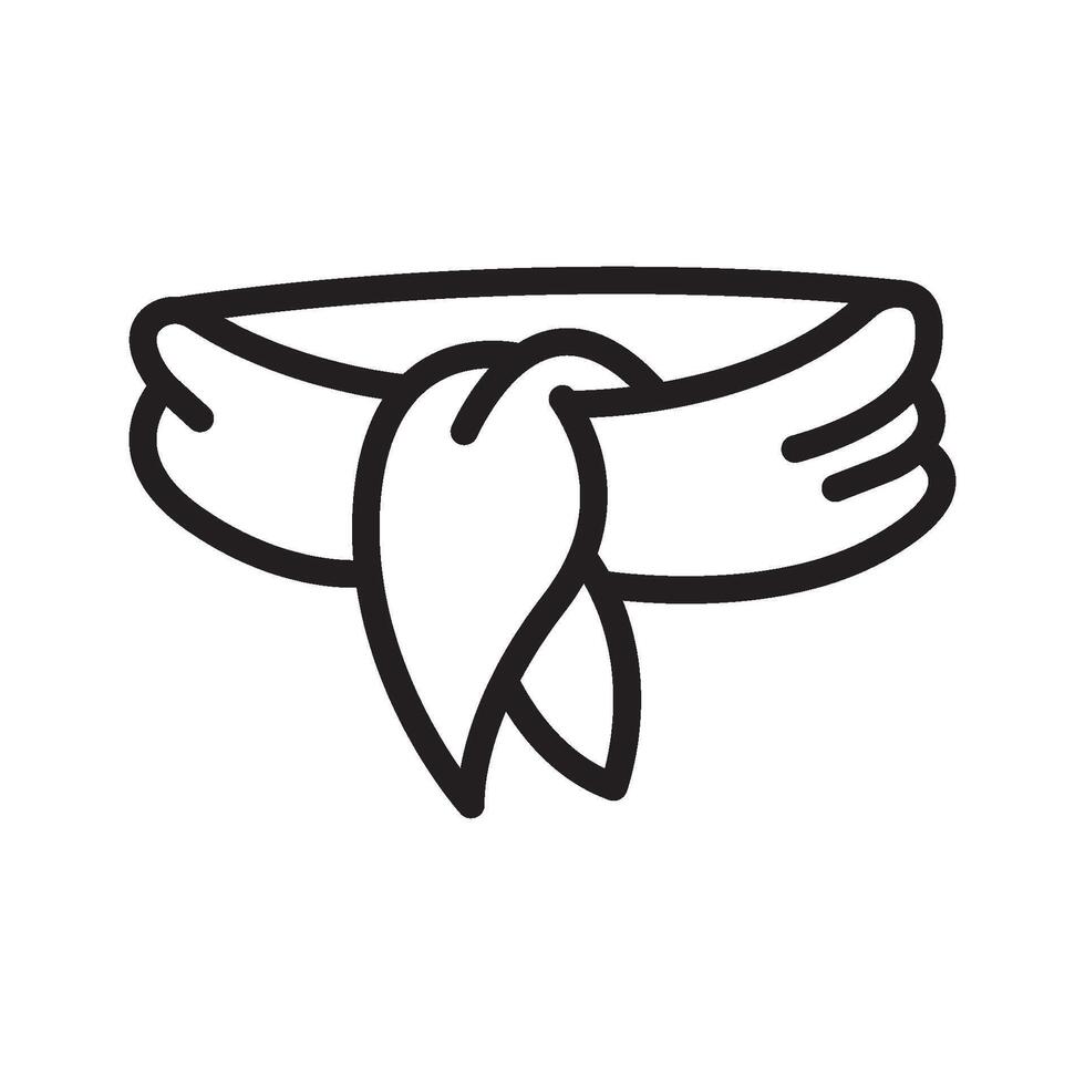 bandana icon symbol vector
