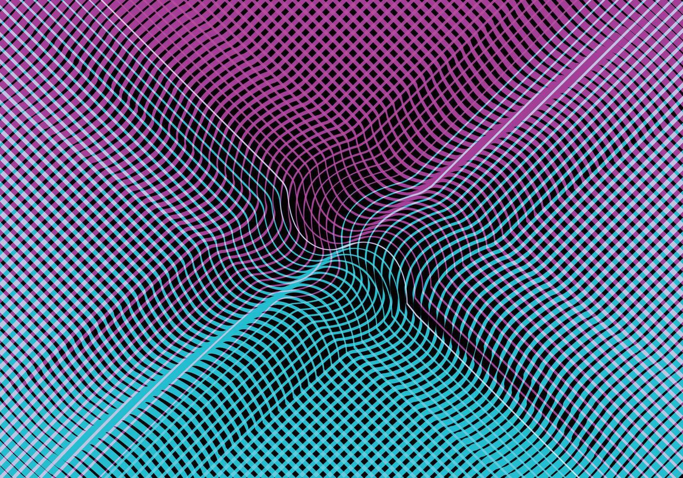 Abstract geometric wavy stripes multi color background. Abstract fluid lines rainbow color design. vector