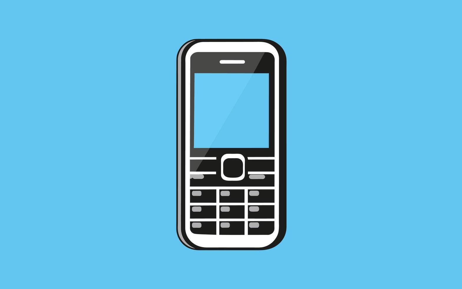 Mobile Phone Icon in Format vector