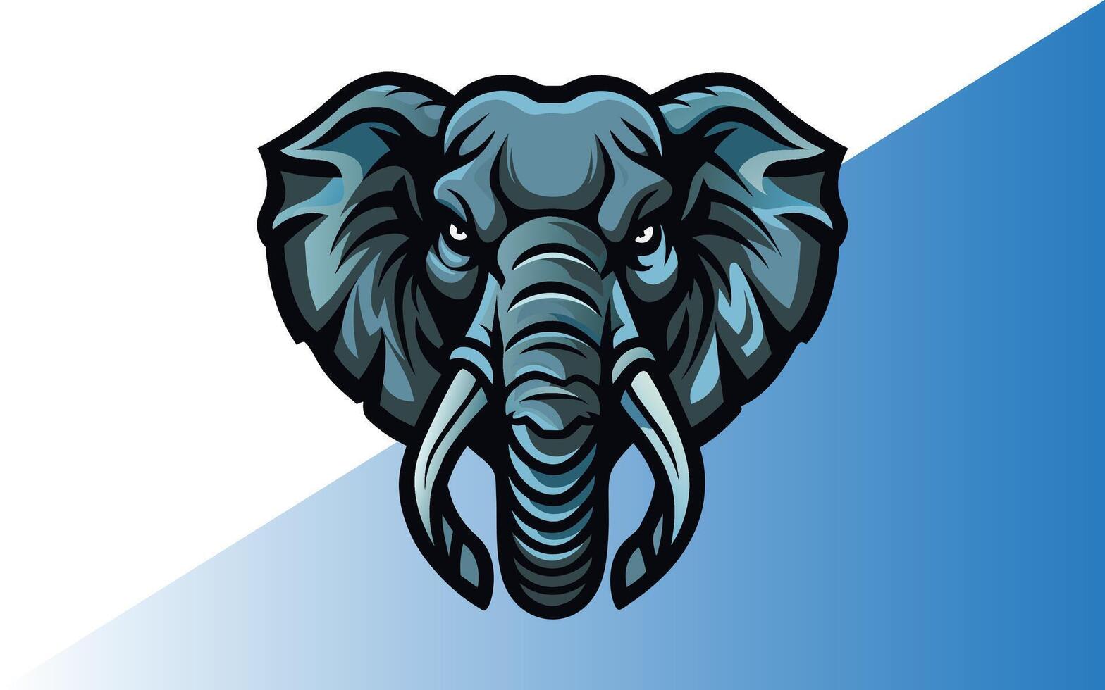 Elephant for Logo or Icon Elegant Minimalist Style, Abstract Illustration vector