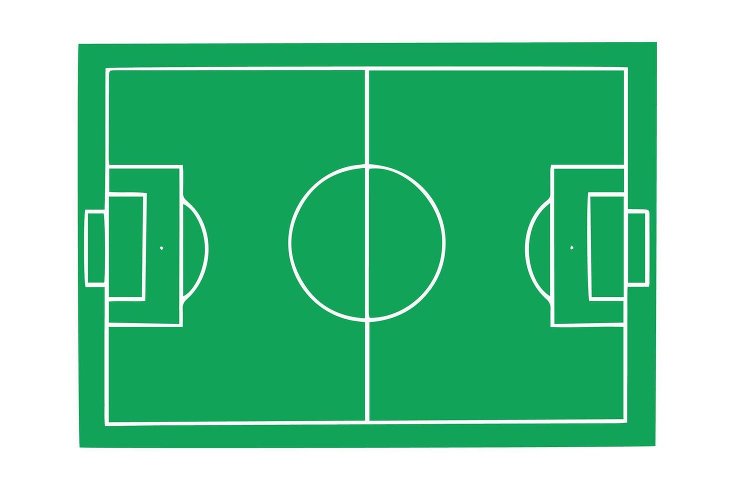 Football field design. View of the football field from above. illustration vector
