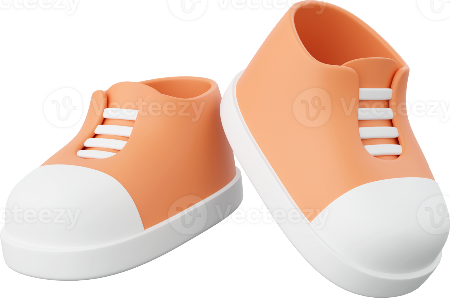 Sneakers, 3d illustration of travel equipments png