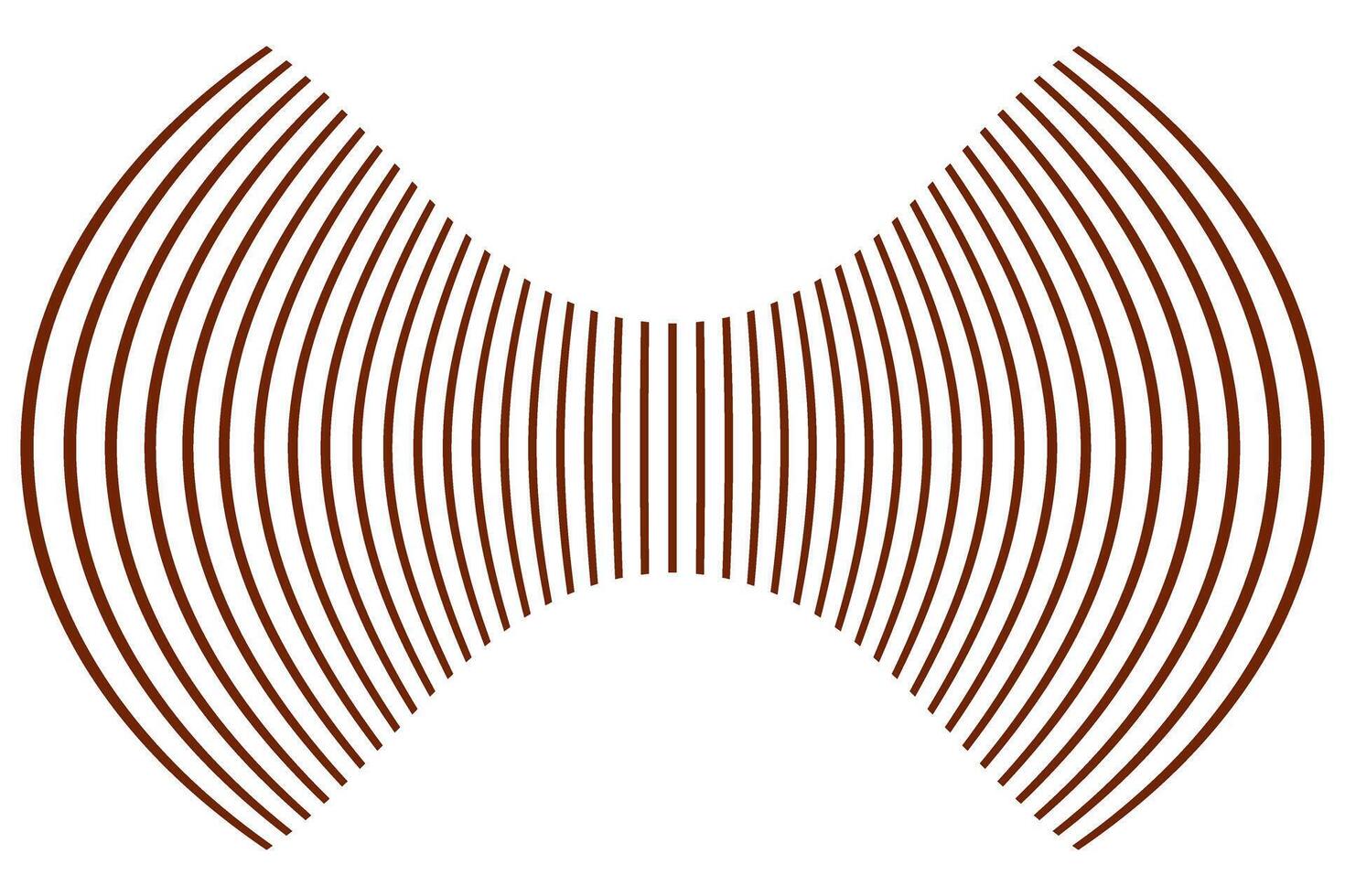 simple abstract earthtone chocolate color geometric bow shape line pattern a red and black striped background with a zigzag pattern in the middle vector