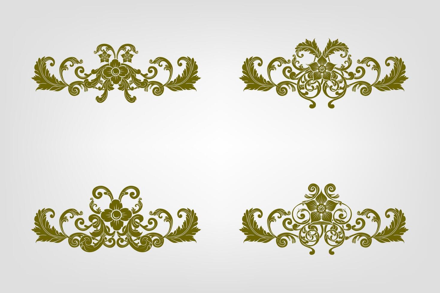 Classic Vitage Wedding Ornaments Frames Separator Elements Classic Vintage Wedding Invitation Hand Drawn vector
