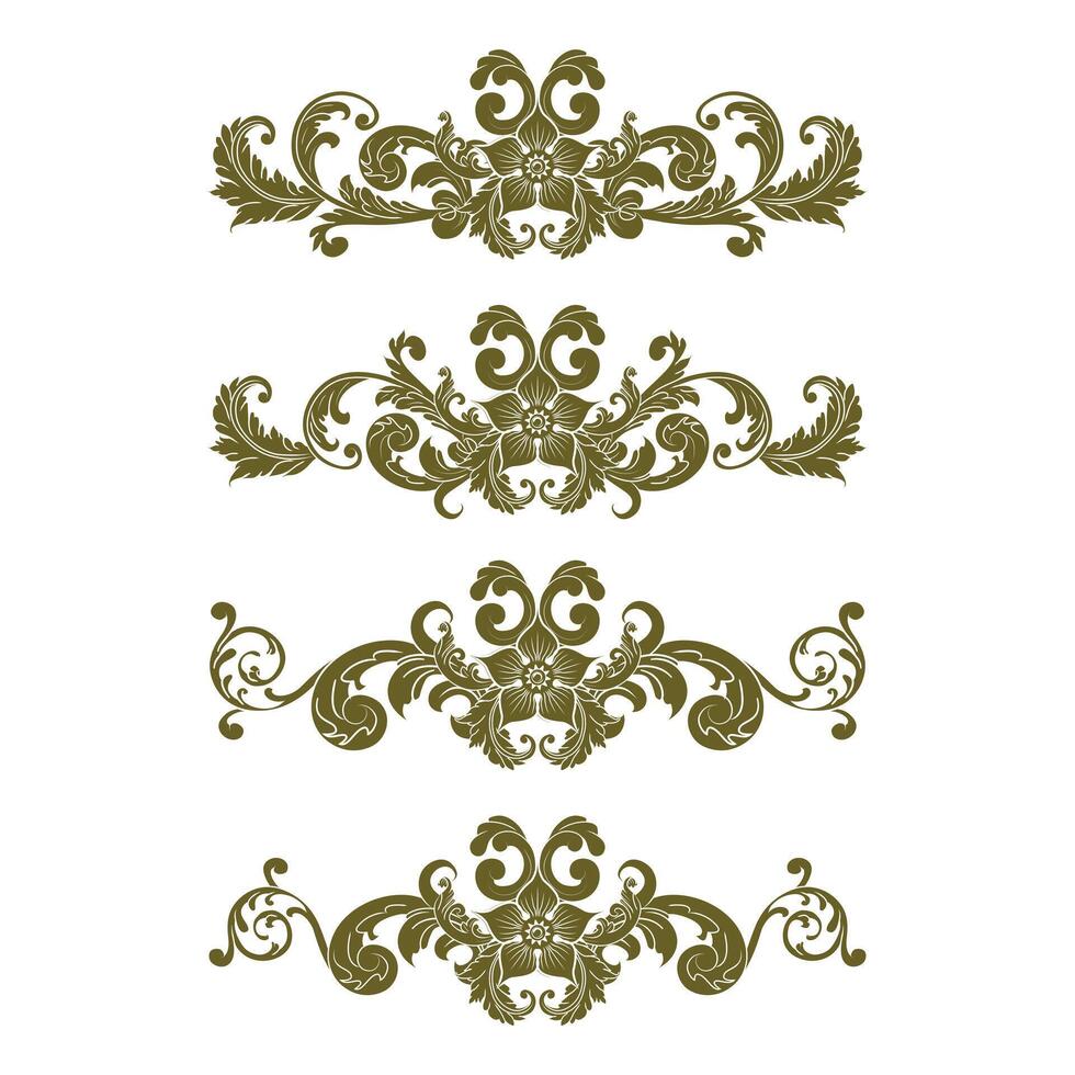 Classic Vitage Wedding Ornaments Frames Separator Elements Classic Vintage Wedding Invitation Hand Drawn vector