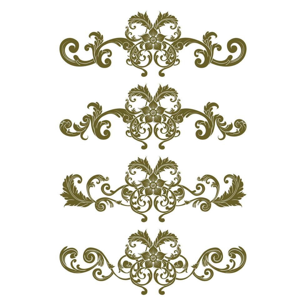 Classic Vitage Wedding Ornaments Frames Separator Elements Classic Vintage Wedding Invitation Hand Drawn vector